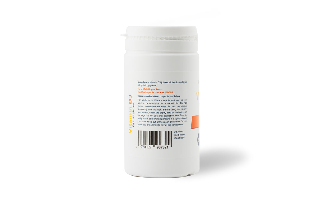 Vitamin D3 200 mcg - 100 capsules