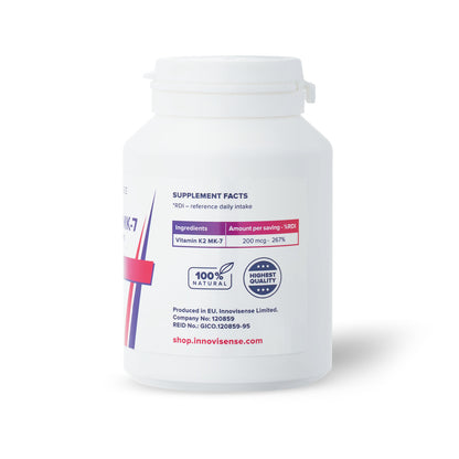 Witamina K2-MK7 200 mcg – 100 kapsułek